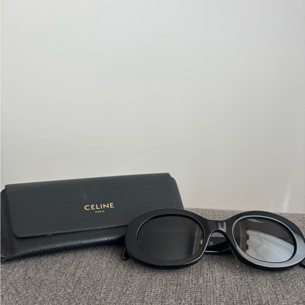 Celine Triomphe 01 Sunglasses in acetate - Picture 6 of 9